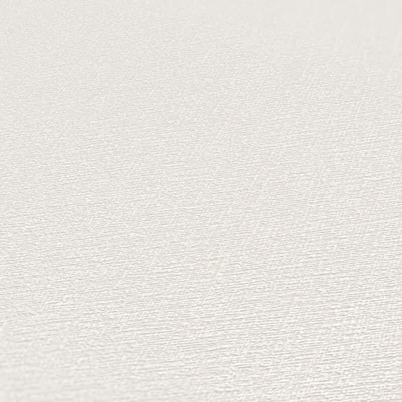 Unitapete glatt Weiß Beige – Vliestapete matt – Schlichte Wandgestaltung modern AS-Creation (395471)