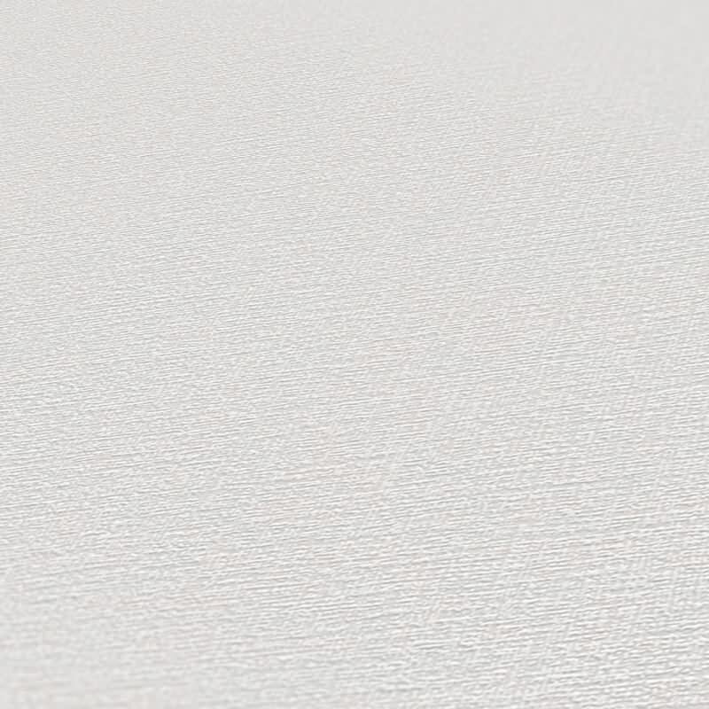 Unitapete glatt Hellgrau Weiß – Vliestapete matt – Schlichte Wandtapete modern AS-Creation (395474)