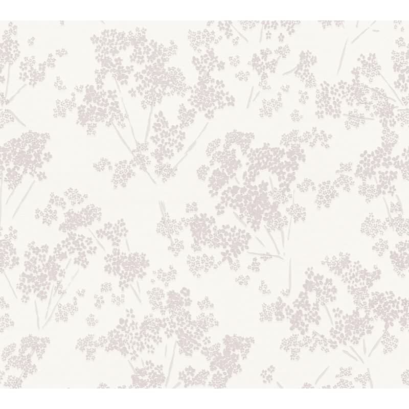 Blumentapete Weiß Rosé – Vliestapete mit zartem Blütenmuster – Romantisch & leicht AS-Creation (395481)