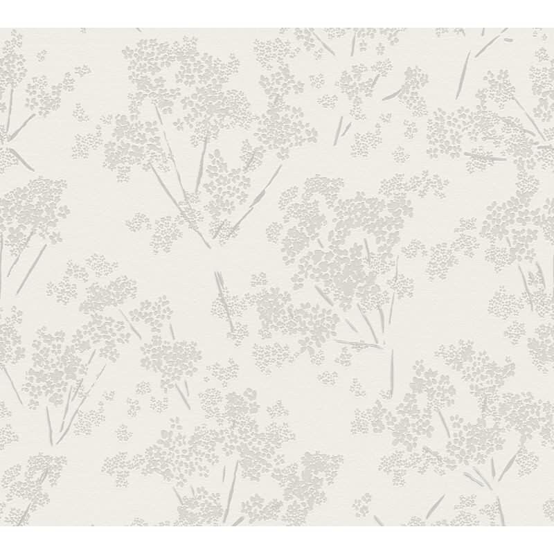 Blumentapete Creme Beige – Vliestapete mit Blütenmuster – Zarte florale Tapete matt AS-Creation (395483)