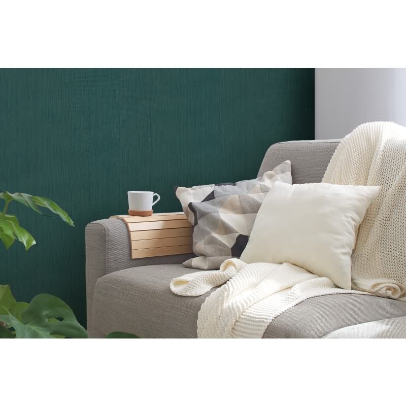 Strukturtapete Petrol mit Rillenoptik – Vliestapete matt – Tiefe Farbe modern elegant AS-Creation (395535)