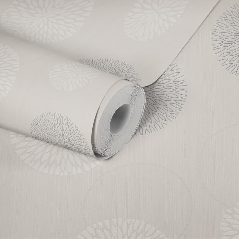 Kreistapete Beige Silber – Vliestapete mit grafischem Muster – Modern & dezent glänzend AS-Creation (937912)