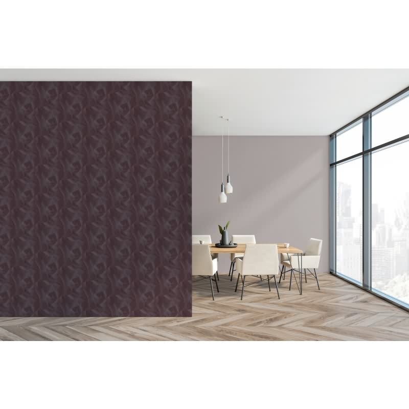 3D-Tapete Geometrisch Bordeaux Grau - Vliestapete mit Faltoptik - Mustertapete modern livingwalls (361335)