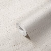 Strukturtapete Leinenoptik Creme Beige - Vliestapete...