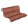 Strukturtapete Leinenoptik Terracotta - Vliestapete warm modern - Wandtapete livingwalls (781295)