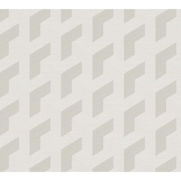 3D-Tapete Würfeloptik Creme Beige - Vliestapete geometrisch modern - Mustertapete livingwalls (781504)