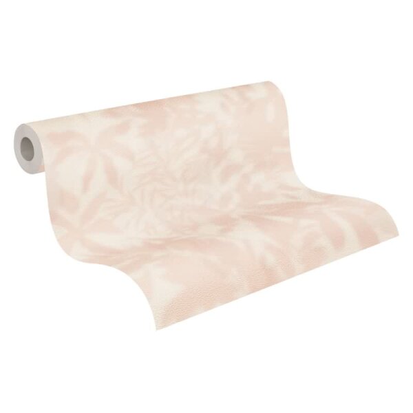 Dschungel-Tapete Rosé Beige - Vliestapete mit Palmenmotiv - Mustertapete modern livingwalls (781511)