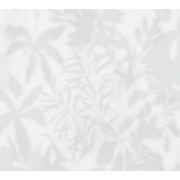 Dschungel-Tapete Mint Weiß - Vliestapete mit Palmenmotiv - Mustertapete modern livingwalls (781513)