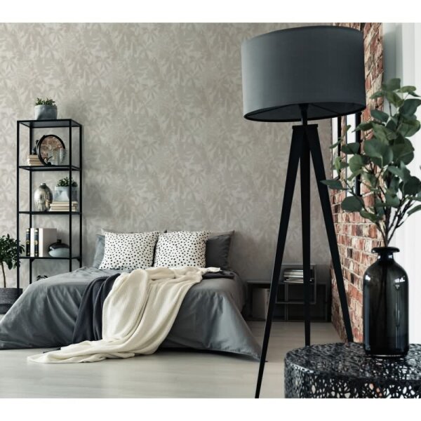 Dschungel-Tapete Creme Beige - Vliestapete mit Palmenmotiv - Mustertapete modern livingwalls (781514)