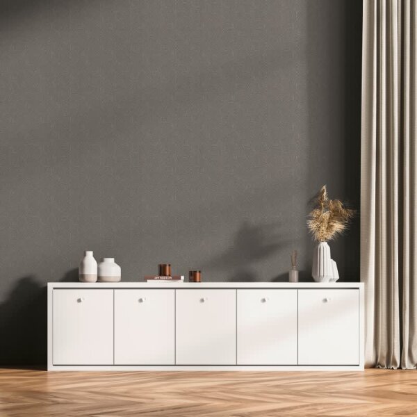 3D-Tapete Wellenoptik Taupe Grau - Vliestapete modern strukturiert - Mustertapete livingwalls (781533)