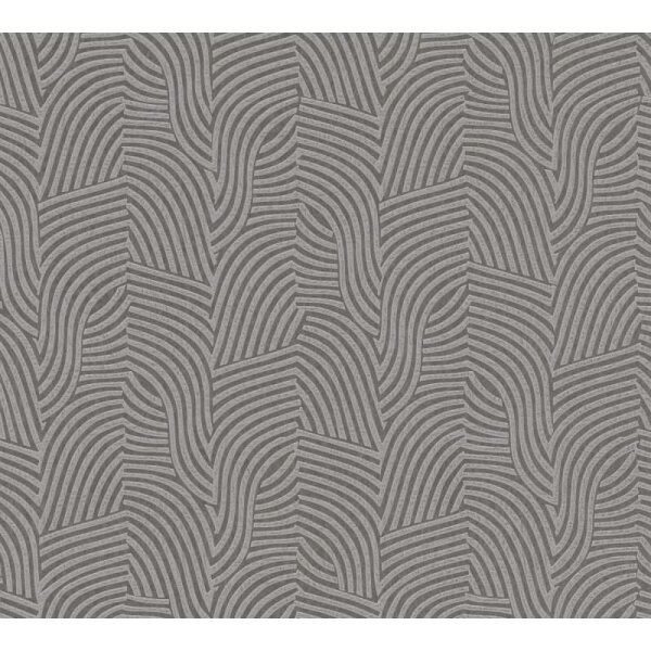 3D-Tapete Wellenoptik Taupe Grau - Vliestapete modern strukturiert - Mustertapete livingwalls (781533)