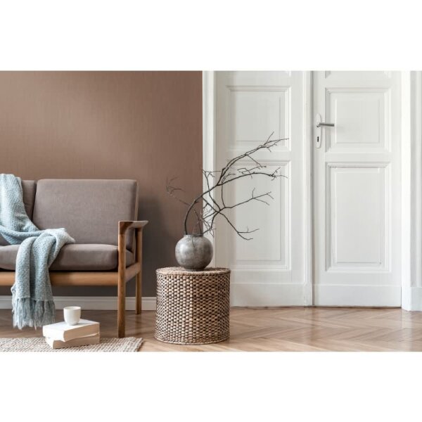 Unitapete Uni Camel Braun - Einfarbige Vliestapete modern - Glatte Wandtapete livingwalls (781555)