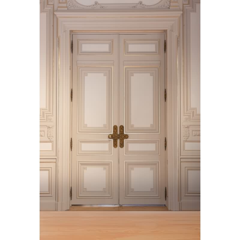 Fototapete Tür klassisch Beige Gold - Vliestapete mit klassischem Türmotiv - Wanddekoration elegant livingwalls (786631)