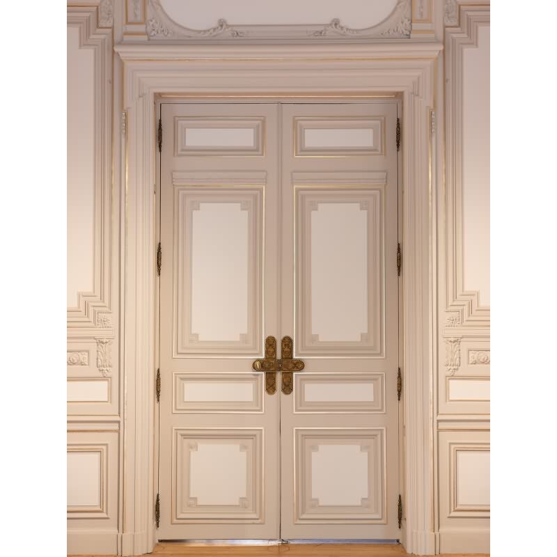 Fototapete Tür klassisch Beige Gold - Vliestapete mit klassischem Türmotiv - Wanddekoration elegant livingwalls (786631)