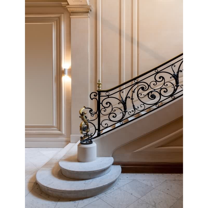 Fototapete Treppenhaus klassisch Beige - Vliestapete mit Architekturmotiv - Wanddekoration elegant livingwalls (786641)