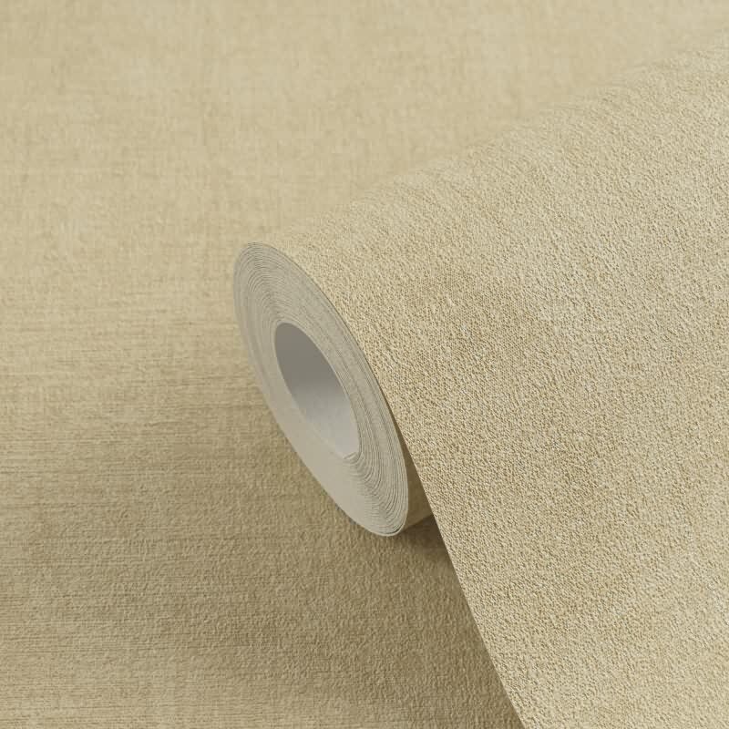 Tapete in Leinenstruktur Ocker Beige - Vliestapete modern wohnlich AS-Creation (790443)