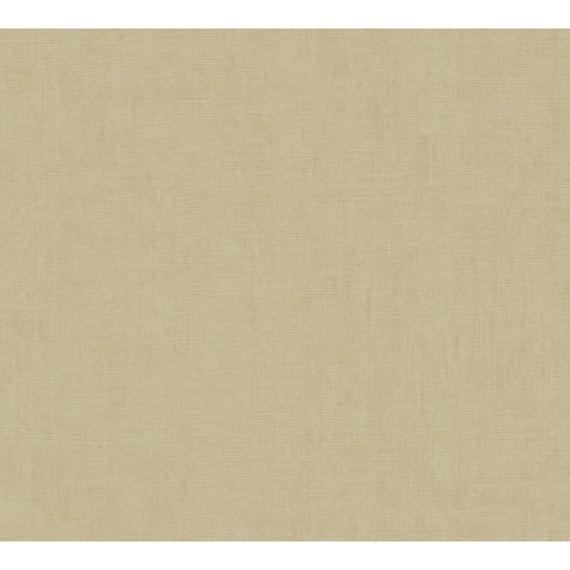 Tapete in Leinenstruktur Ocker Beige - Vliestapete modern wohnlich AS-Creation (790443)
