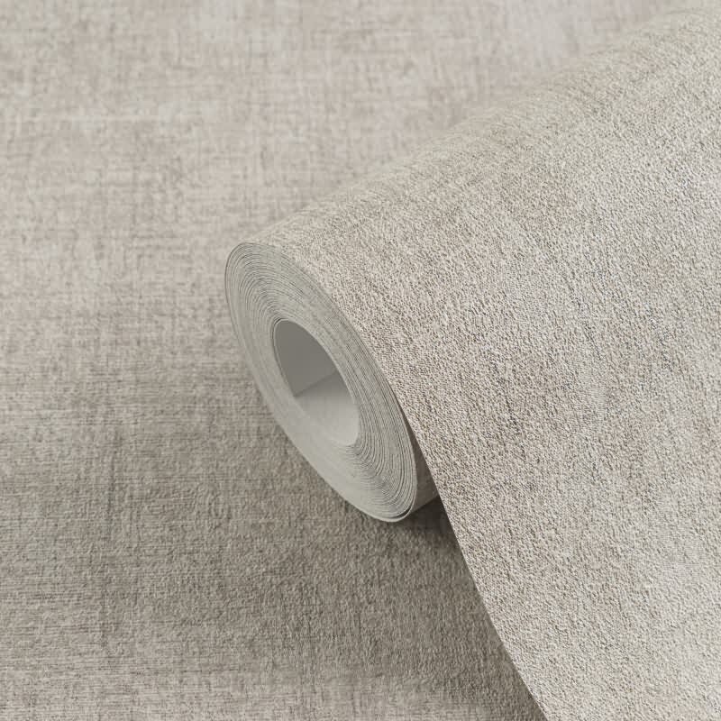 Tapete in Leinenstruktur Taupe Beige - Schlichte Vliestapete modern AS-Creation (790444)