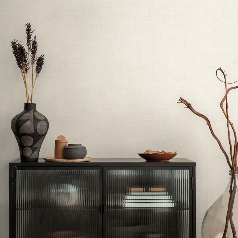 Tapete in Leinenstruktur Creme Beige - Schlichte Vliestapete modern AS-Creation (790445)