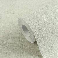 Tapete in Leinenstruktur Salbeigr&uuml;n Hellgr&uuml;n -...