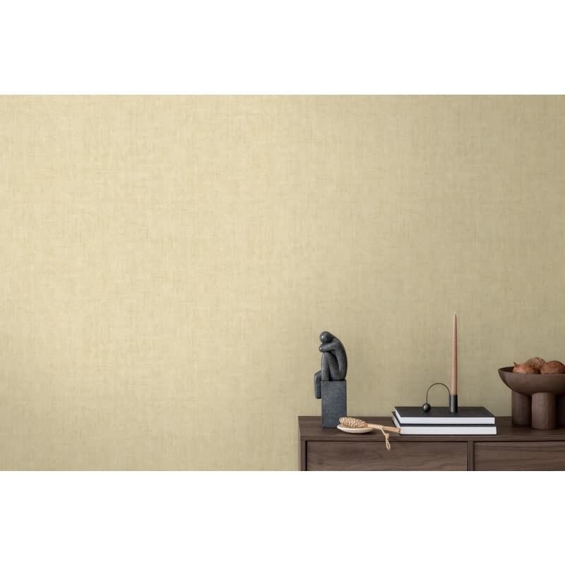 Tapete in Leinenstruktur Helloliv Beige - Schlichte Vliestapete modern AS-Creation (790449)