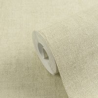 Tapete in Leinenstruktur Helloliv Beige - Schlichte...