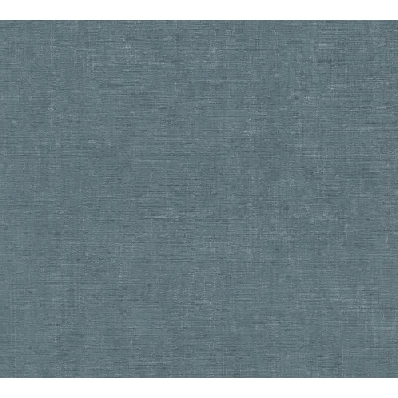 Tapete in Leinenstruktur Petrol Blau - Schlichte Vliestapete modern AS-Creation (790451)