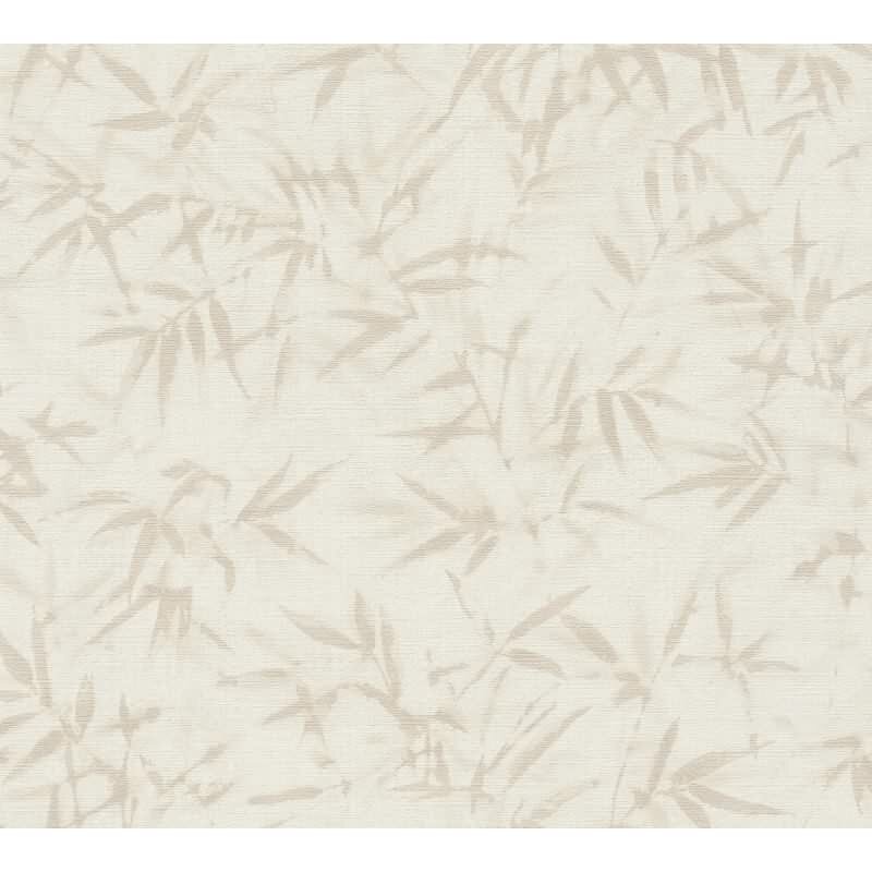 Tapete in Bambusoptik Beige Creme - Vliestapete Naturmotiv fein AS-Creation (790461)