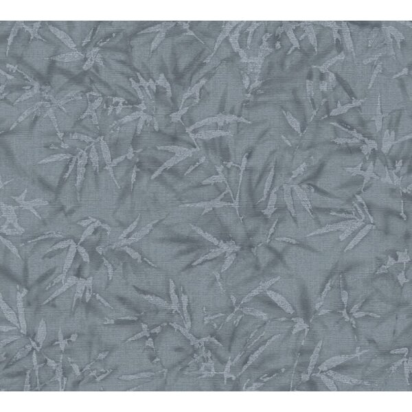 Tapete in Bambusoptik Blau Grau - Vliestapete Naturmotiv modern AS-Creation (790466)