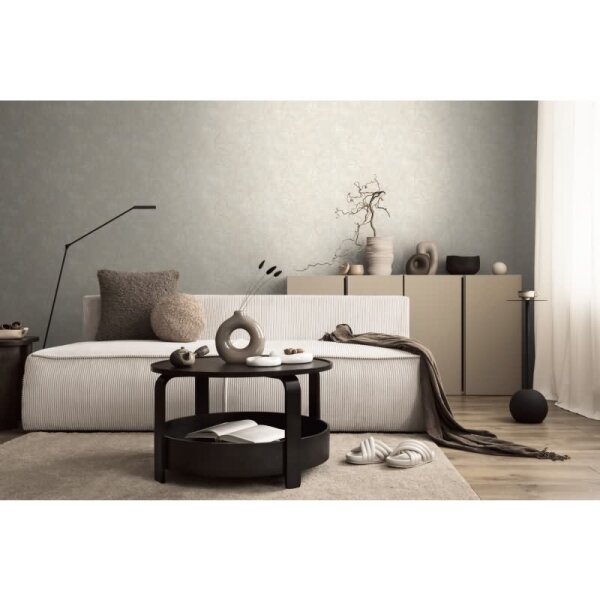 Tapete in Dschungeloptik Hellbeige Creme - Vliestapete florales Motiv AS-Creation (790471)