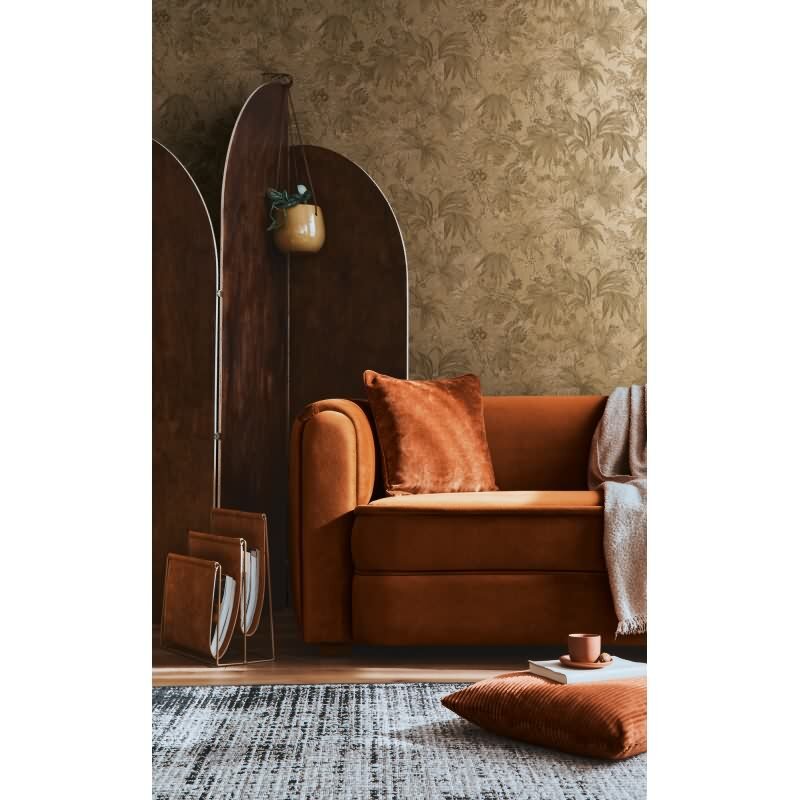 Tapete in Dschungeloptik Braun Gold - Vliestapete florales Motiv modern AS-Creation (790472)
