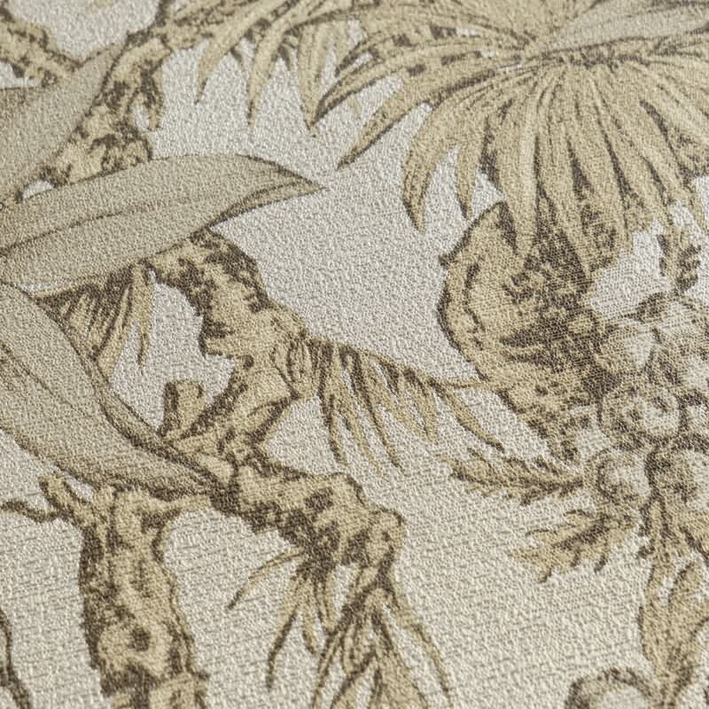 Tapete in Dschungeloptik Beige Braun - Vliestapete florales Motiv klassisch AS-Creation (790474)