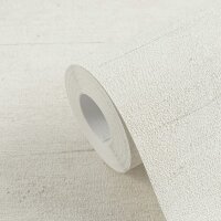 Tapete in Leinenoptik Creme Beige - Strukturtapete mit...