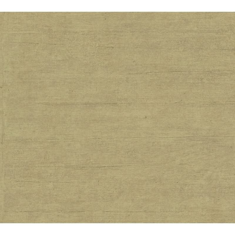 Strukturtapete in Leinenoptik Ocker Braun - Uni Vliestapete Naturfarben AS-Creation (790483)