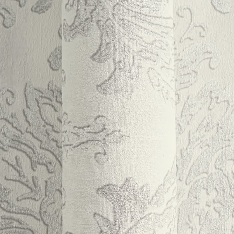 Tapete mit Barockmuster Beige Silber - Glänzende Damast-Tapete klassisch - Vliestapete AS-Creation (790494)