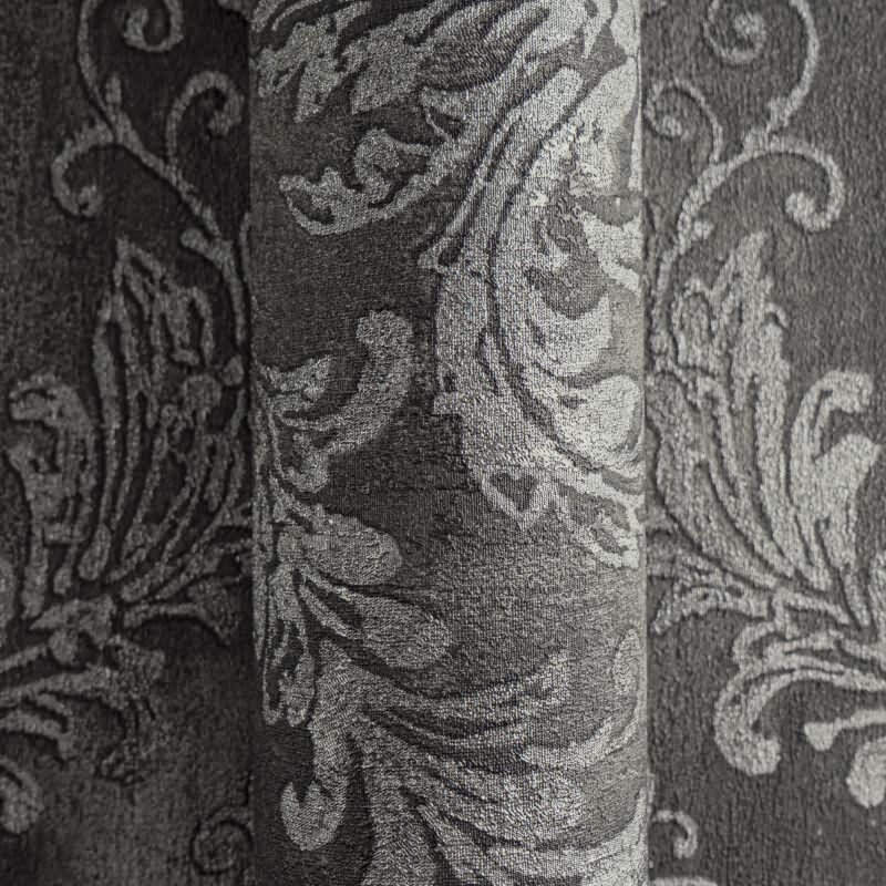 Tapete mit Barockmuster Schwarz Silber - Edle Damast-Optik modern glänzend - Vliestapete AS-Creation (790496)