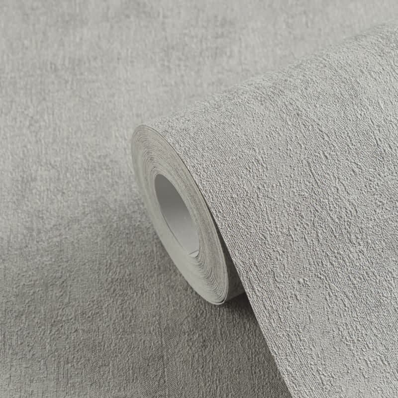 Tapete in Beton-Optik Hellgrau - Unifarbene Vliestapete mit Struktur matt - Modern AS-Creation (790511)