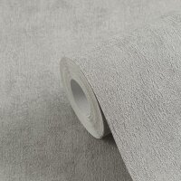 Tapete in Beton-Optik Hellgrau - Unifarbene Vliestapete...