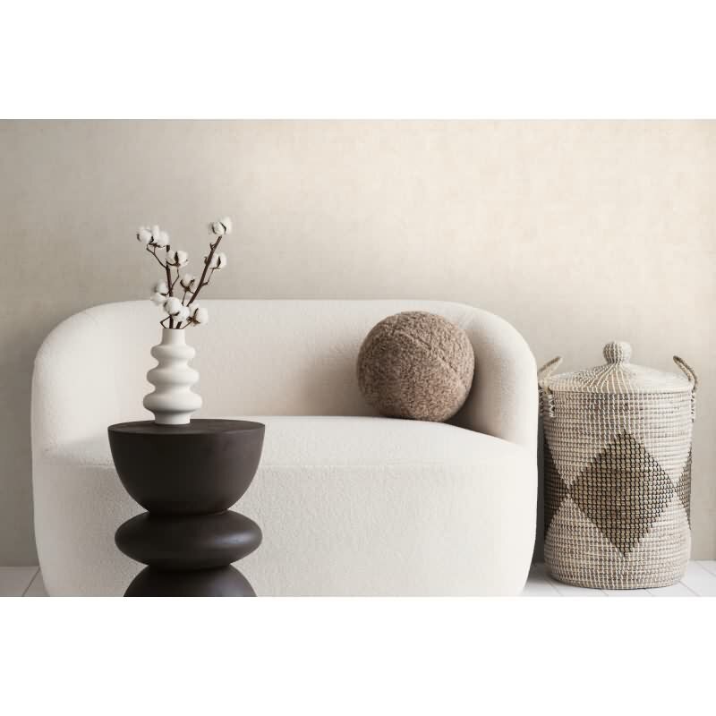 Tapete in Betonoptik Creme Beige - Unifarbene Strukturtapete Vlies modern AS-Creation (790512)