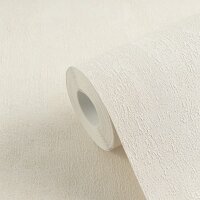 Tapete in Betonoptik Creme Beige - Unifarbene...