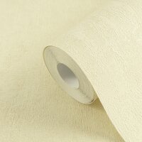 Vliestapete in Putzoptik Creme Beige - Schlichte Struktur...
