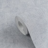 Vliestapete in Betonoptik Hellblau - Schlichte Unitapete...