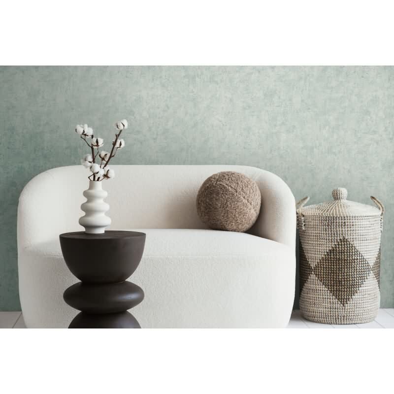 Vliestapete in Betonoptik Mintgrün - Schlichte Unitapete urban matt AS-Creation (790517)