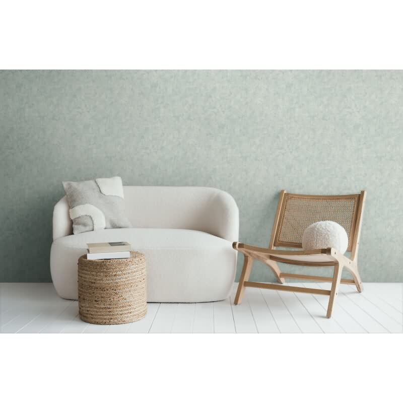 Vliestapete in Betonoptik Mintgrün - Schlichte Unitapete urban matt AS-Creation (790517)