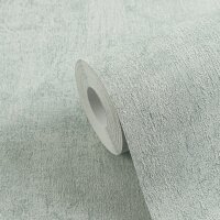 Vliestapete in Betonoptik Mintgr&uuml;n - Schlichte...