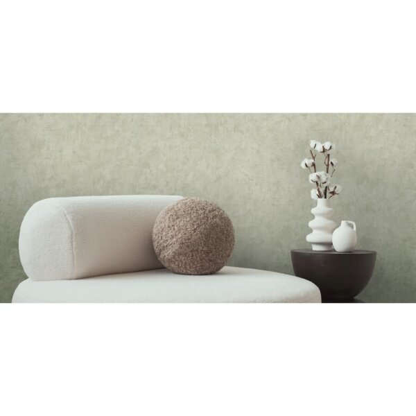 Vliestapete in Betonoptik Hellgrün - Schlichte Unitapete urban matt AS-Creation (790519)