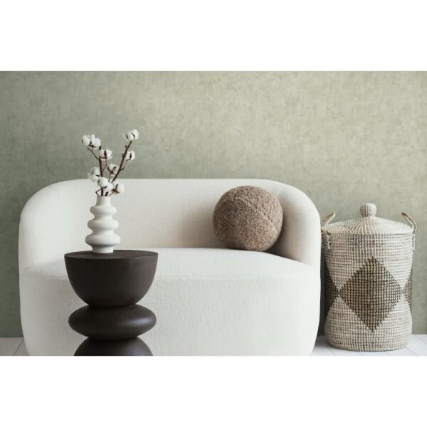 Vliestapete in Betonoptik Hellgrün - Schlichte Unitapete urban matt AS-Creation (790519)