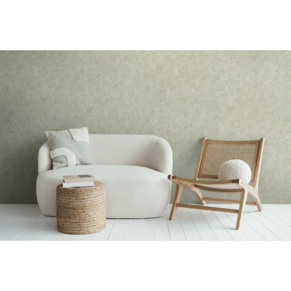 Vliestapete in Betonoptik Hellgrün - Schlichte Unitapete urban matt AS-Creation (790519)