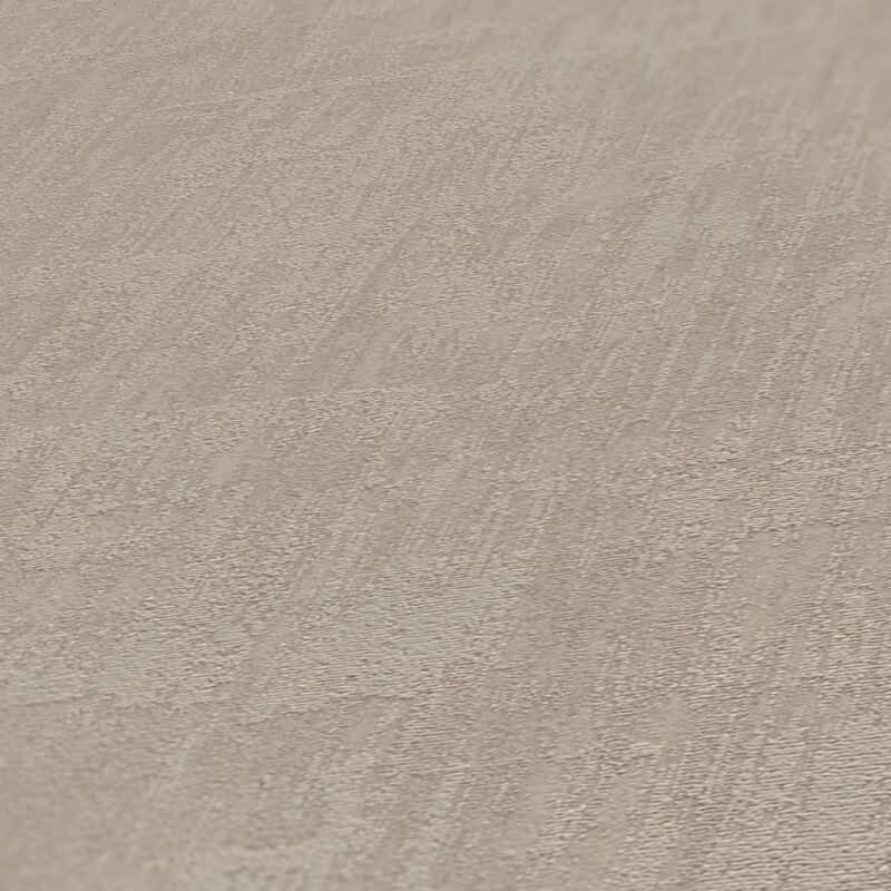 Unitapete mit Struktur Taupe Hell - Einfarbige Vliestapete matt modern AS-Creation (395032)
