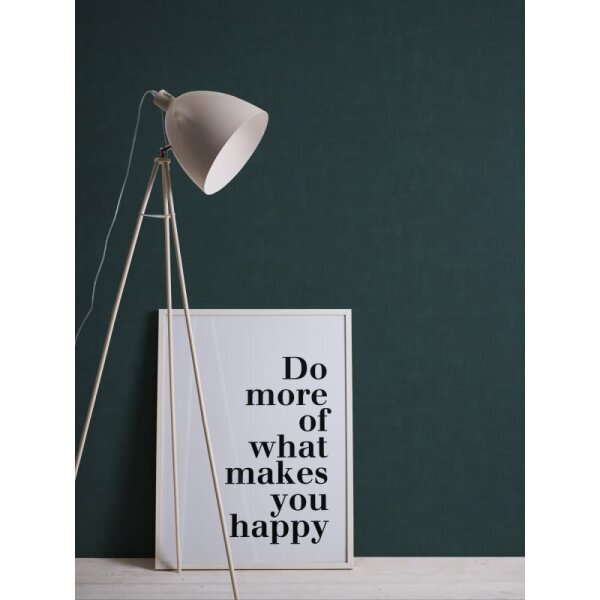 Strukturtapete Dunkelpetrol matt - Vliestapete in Putzoptik modern AS-Creation (395035)